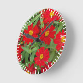 Rood- en Gele bloemen klok (Hoek)