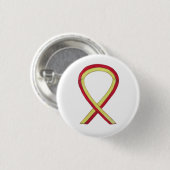 Rood- en gele Button voor bewustzijnsverlies (Voorkant /achterkant)