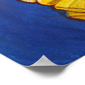 Rood- en gele carnavalstrips afdrukken poster (Hoek)