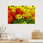 Rood- en gele galbultrupers poster (Keuken)