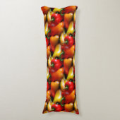 Rood- en gele paprika lichaamskussen (Voorkant Verticaal)