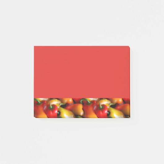 Rood- en gele paprika's Post-it notities Post-it® Notes (Voorkant)
