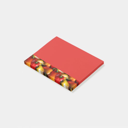 Rood- en gele paprika's Post-it notities Post-it® Notes (Schuin)