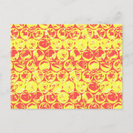 Rood- en gele pop briefkaart