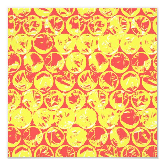 Rood- en gele pop foto afdruk (Voorkant)
