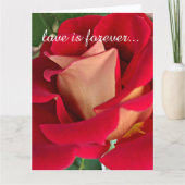 Rood- en Gele Rose - Aangepast huwelijksvoorstel Kaart (Voorkant)