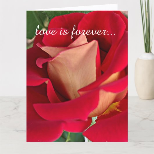 Rood- en Gele Rose - Aangepast huwelijksvoorstel Kaart (Voorkant)