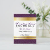 Rood- en gele Royalty-afdrukken Aankondigingskaart (Staand voorkant)