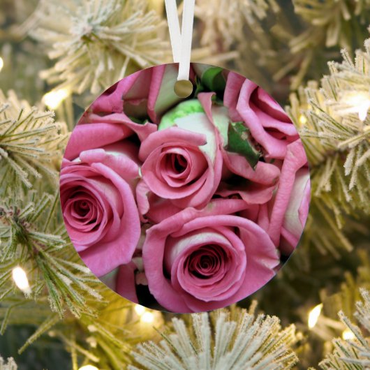 Rood- en gele rozen metalen ornament (Insitu)