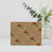 Rood- en gele Tulp Briefkaart (Staand voorkant)