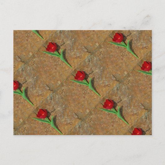 Rood- en gele Tulp Briefkaart (Voorkant)