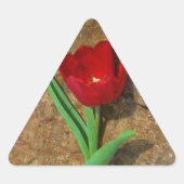 Rood- en gele Tulp Sticker (Voorkant)