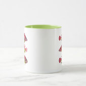 Rood- en gele vistrio mok (Midden)