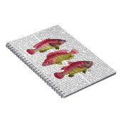 Rood- en gele vistrio notitieboek (Rechterzijde)