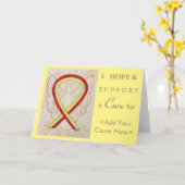 Rood- en Gele Wenskaarten Kaart (Gele Bloem)