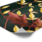 Rood- en Gold-afdrukken Poster (Hoek)
