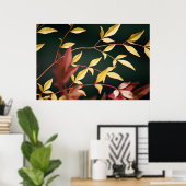 Rood- en Gold-afdrukken Poster (Thuiskantoor)