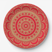 Rood en Golden Design Paper Bord (Voorkant)