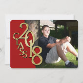 Rood en Goud 2018 Afstuderen Kaart (Voorkant)