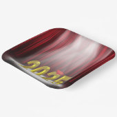 Rood en Goud 2025 Afstuderen in de schijnwerpers Papieren Bordje (Gebogen)