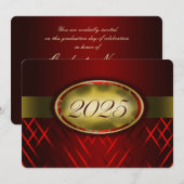 Rood en goud 2025 kaart (Voorkant / Achterkant)