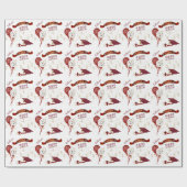 Rood en Goud Afstuderen Cadeaupapier (Vlak)