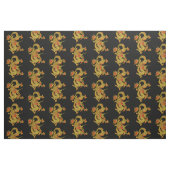 Rood en goud Chinese draak Stof (Fat Quarter)