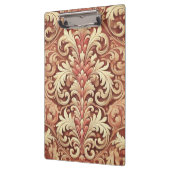 rood en goud Damask Pattern Klembord (Links)
