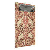 rood en goud Damask Pattern Mini Klembord (Schuin)