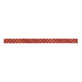 Rood en goud diagonale strepen | Christmas Grosgrain Lint (Voorkant)