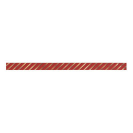Rood en goud diagonale strepen | Christmas Grosgrain Lint