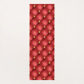 Rood en Goud Diamant Tufted Yoga Mat (Achterkant)
