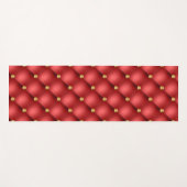 Rood en Goud Diamant Tufted Yoga Mat (Voorkant (horizontaal))