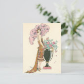 Rood en goud door George Barbier Briefkaart (Staand voorkant)