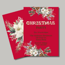  rood en goud groen kerstfeest kaart