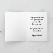 Rood en goud Happy 13th Birthday Daughter Kaart (Binnen)