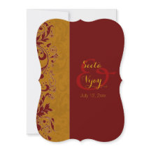 Rood en goud Hindu Wedding