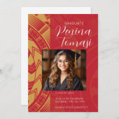 Rood en goud kaart (Voorkant / Achterkant)