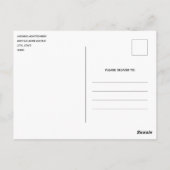 Rood en Goud Kerstmis Bow Feestelijk Briefkaart (Achterkant)