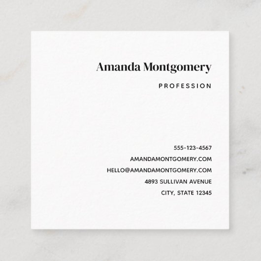 Rood en Goud Kerstmis Bow Feestelijk Vierkante Visitekaartje (Achterkant)