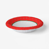 Rood en Goud Kerstmis Papieren Kommen (Gebogen)