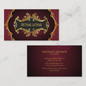 Rood en Goud kijken wervelt Visitekaartje (Voorkant / Achterkant)