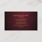 Rood en Goud kijken wervelt Visitekaartje (Achterkant)