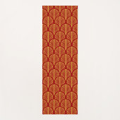 Rood en goud Kunstdecopatroon Yogamat (Voorkant)