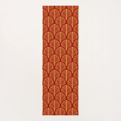 Rood en goud Kunstdecopatroon Yogamat (Achterkant)