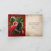 Rood en Goud Landelijke Ranchera Mexicaanse Quince Bedankkaart (Binnen)