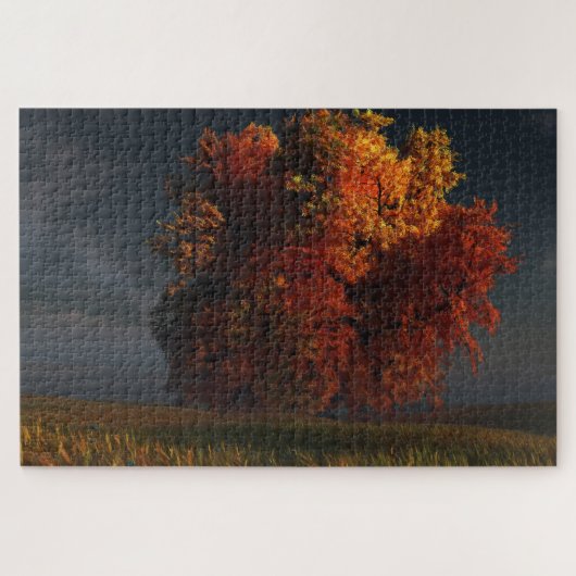 Rood en goud legpuzzel (Horizontaal)