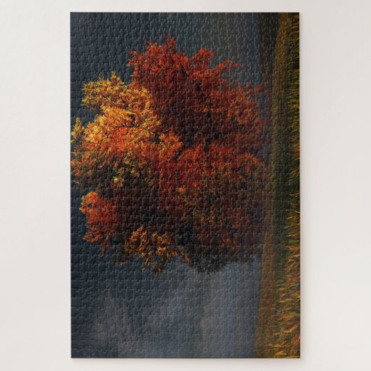 Rood en goud legpuzzel (Verticaal)