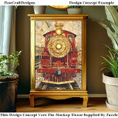 Rood en Goud Loco, Mozaïek DH3L Decoupage Tissuepapier