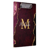 Rood en Goud Marmeren Agaat Klembord (Rechts)